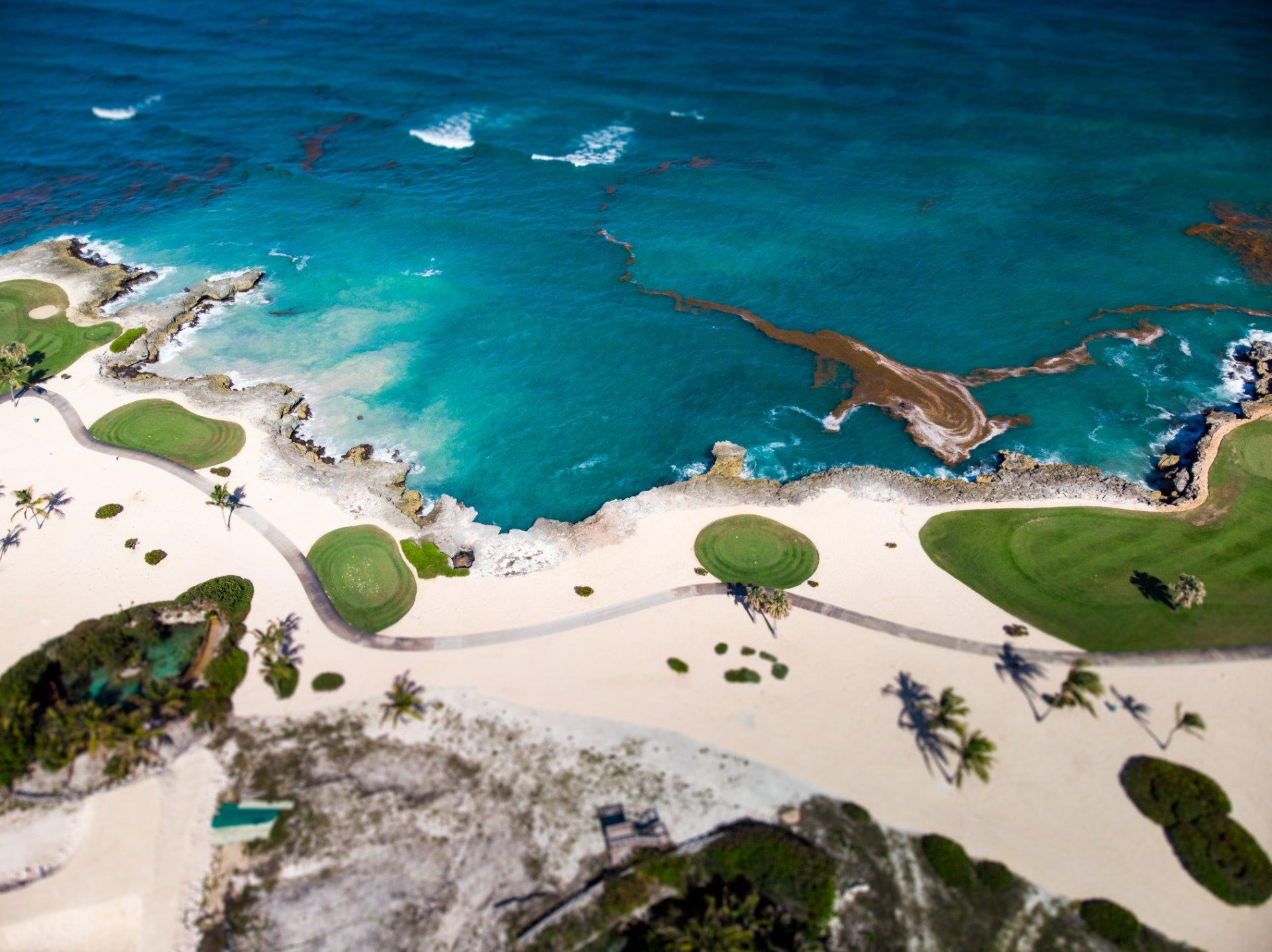 campo de golf junto al mar en cap cana punta cana dominicana